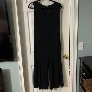 Tahari pantsuit jumpsuit romper size 12 black NWT
